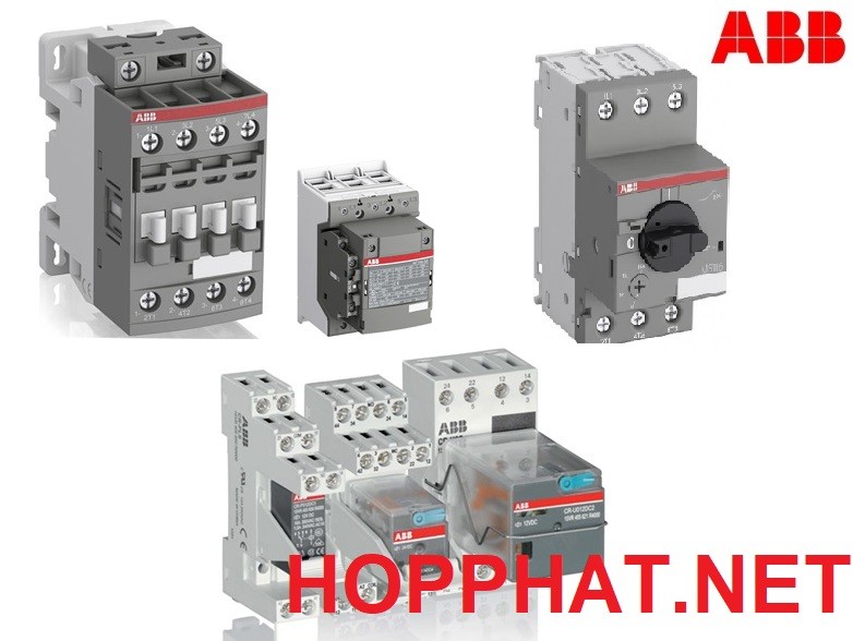 Khởi động từ, cầu dao bảo vệ động cơ , rơ le ABB